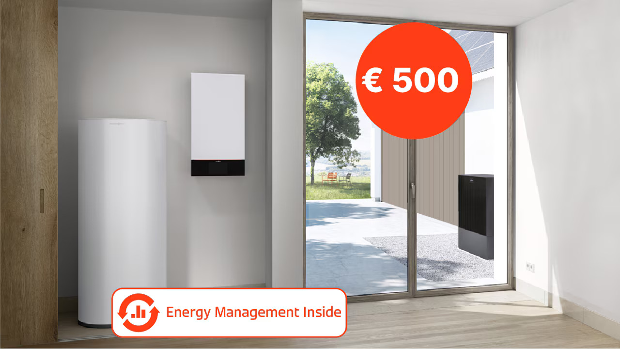 Chèque avantage Viessmann pour pompe à chaleur avec préparateur d’eau chaude sanitaire